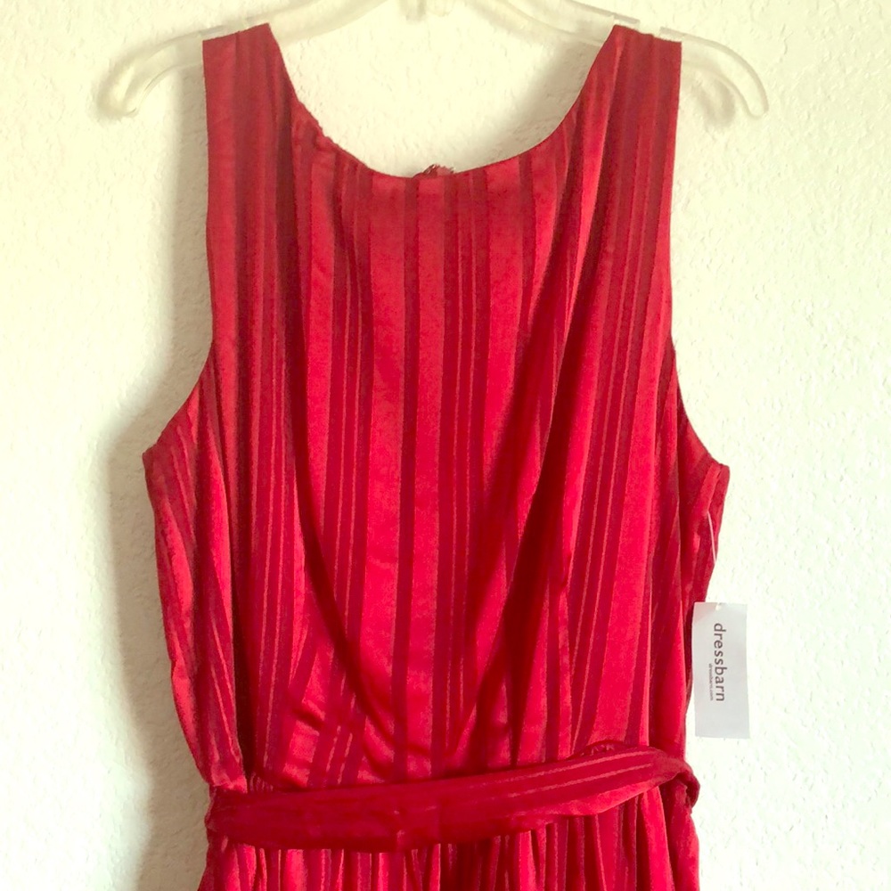 Luxe by Carman Marc Valvo Red Dress